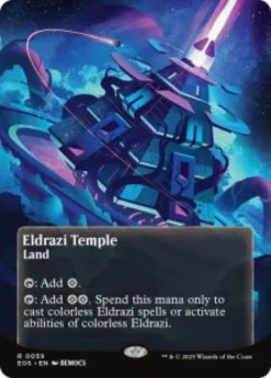 Eldrazi Temple (#59) (foil) (borderless) - Edge of Eternities Stellar Sights