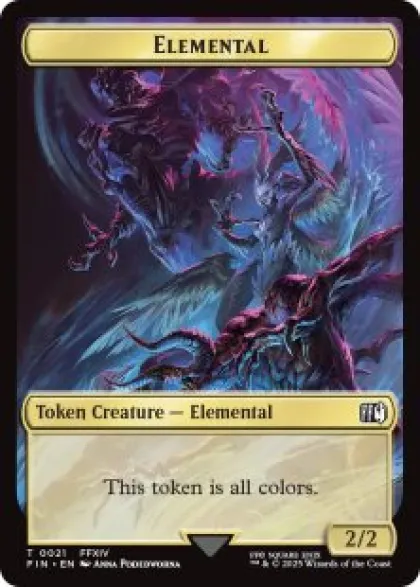 Elemental token (foil) (2/2) - Final Fantasy