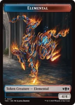 Elemental token (#27) (4/4) - Tarkir: Dragonstorm Commander