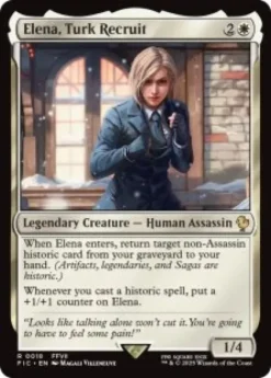 Elena, Turk Recruit (surge foil) - Final Fantasy Commander
