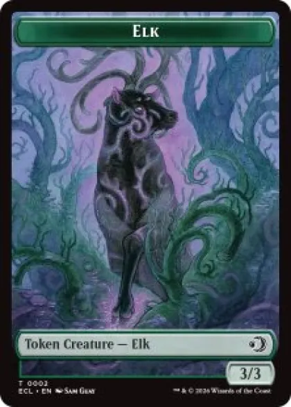 Elk token (foil) (3/3) - Lorwyn Eclipsed