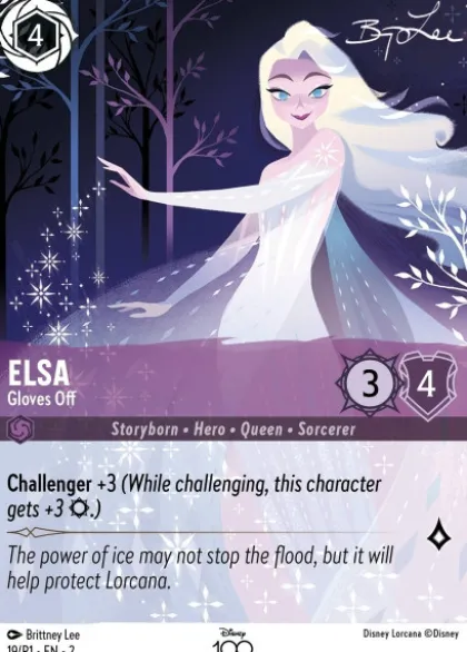 Elsa, Gloves Off (foil) (borderless) - Promo Set 1