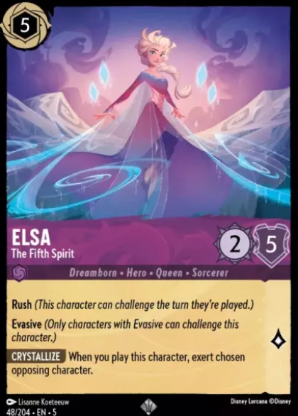 Elsa, The Fifth Spirit (foil) - Shimmering Skies