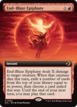 End-Blaze Epiphany (foil) (extended art) - Lorwyn Eclipsed Varianten