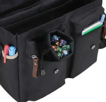 ENHANCE - Dungeons and Dragons Stylish RPG Player's Messenger Bag Designer Edition: Black