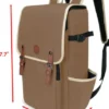 ENHANCE Dungeons and Dragons Stylish RPG Travel Backpack Designer Edition: Tan