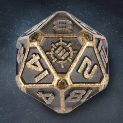 ENHANCE - Metal RPG Dice Set: Ancient Bronze (7 stuks)