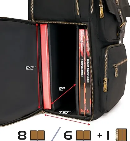 ENHANCE - RPG Game Master's Campaign Backpack: Black