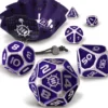 ENHANCE - RPG Metal Dice Set Collectors Edition: Purple (7-delig)