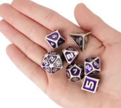 ENHANCE - RPG Metal Dice Set Collectors Edition: Purple (7-delig)