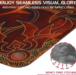 ENHANCE - Stitched Edge Playmat: Flames