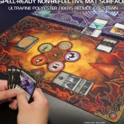 ENHANCE - Stitched Edge Playmat: Flames