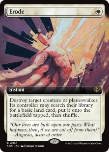 Erode (foil) (extended art) - Secrets of Strixhaven Varianten