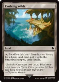 Evolving Wilds (surge foil) - Final Fantasy Commander