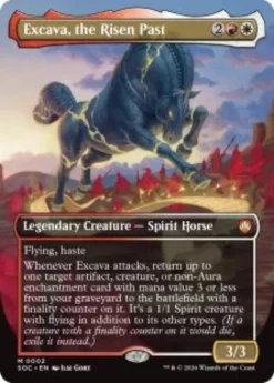 Excava, the Risen Past (foil) (borderless) - Secrets of Strixhaven Commander
