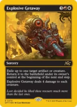 Explosive Getaway (#479) (first-place foil) - Aetherdrift First-Place Box Toppers