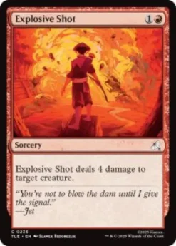 Explosive Shot (#236) (foil) - Avatar: The Last Airbender Eternal