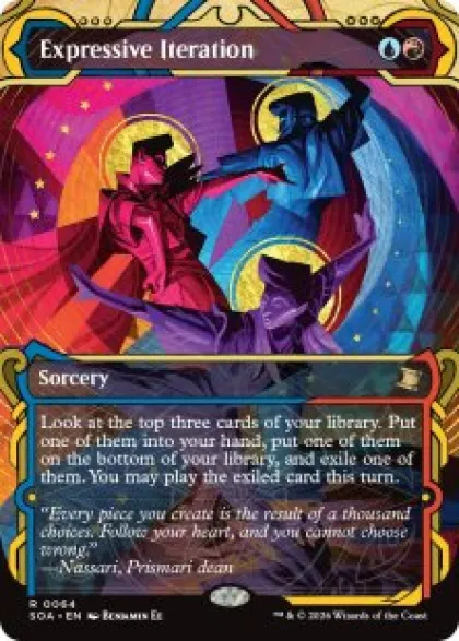 Expressive Iteration (#064) (showcase) - Secrets of Strixhaven Mystical Archive