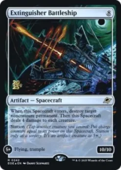 Extinguisher Battleship (foil) - Edge of Eternities prerelease Promo's