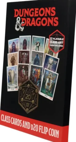 Fanattik Dungeons and Dragons - Class Cards and D20 Flip Coin