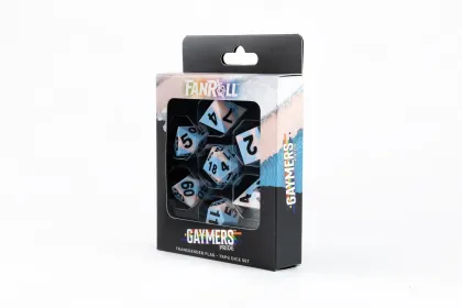 Fanroll - Dice Set Gaymers Pride: Transgender Flag (7-delig)