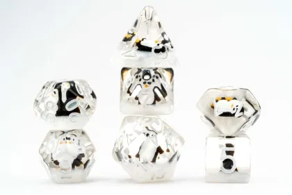 FanRoll - Dice Set: Penguin (7-delig)