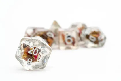 FanRoll - Dice Set: Rose (7-delig)