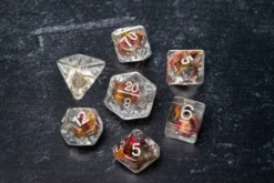 FanRoll - Dice Set: Rose (7-delig)