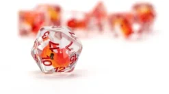 FanRoll Dragon Storm - Inclusion Dice Set: Red Dragon (7-delig)