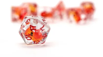 FanRoll Dragon Storm - Inclusion Dice Set: Red Dragon (7-delig)
