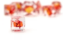 FanRoll Dragon Storm - Inclusion Dice Set: Red Dragon (7-delig)