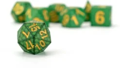 FanRoll Dragon Storm -Sharp Edge Silicone Dice Set: Green Dragon Scales (7-delig)