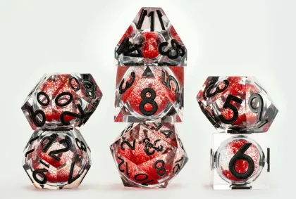 FanRoll Dungeons and Dragons - Dice Set: Liquid Core (7-delig)