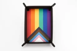 FanRoll - Folding Dice Tray: Pride Rainbow Flag