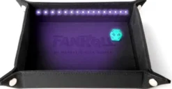 FanRoll - Shadowlight Folding Blacklight Dice Tray: Black