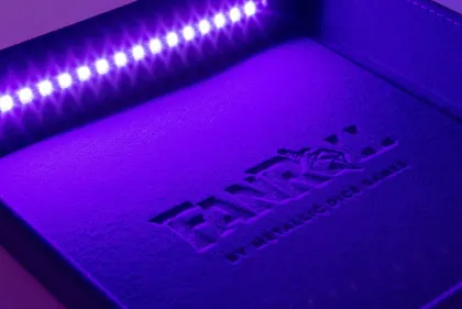 FanRoll - Shadowlight Folding Blacklight Dice Tray: Black