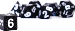 FanRoll -Sharp Edge Silicone Dice Set: Gold Scatter (7-delig)