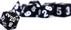 FanRoll -Sharp Edge Silicone Dice Set: Gold Scatter (7-delig)