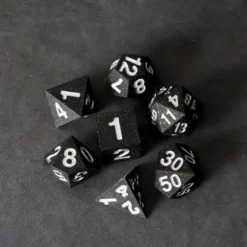 FanRoll -Sharp Edge Silicone Dice Set: Gold Scatter (7-delig)