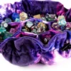 FanRoll - Velvet Compartment Dice Bag: Nebula