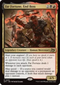 Far Fortune, End Boss (foil) - Aetherdrift