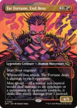 Far Fortune, End Boss (#363) (foil) (borderless) - Aetherdrift Varianten