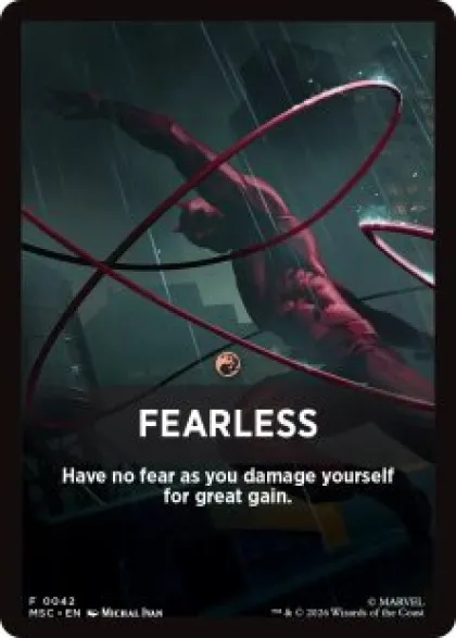 Fearless front card - Marvel Super Heroes Commander