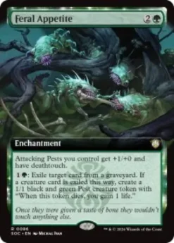 Feral Appetite (extended art) - Secrets of Strixhaven Commander Varianten