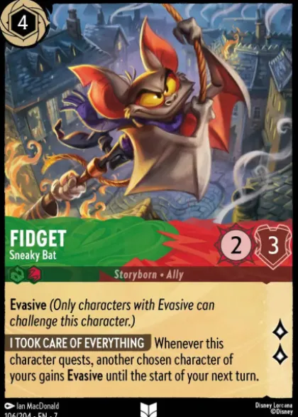 Fidget, Sneaky Bat - Archazia's island