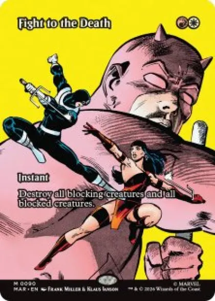 Fight to the Death (#90) (foil) (borderless) - Marvel
