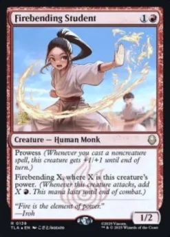 Firebending Student (foil) - Avatar: The Last Airbender Prerelease Promo's