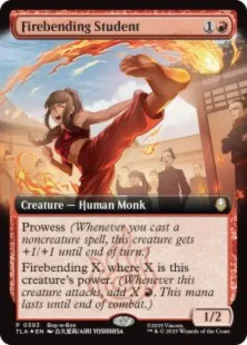 Firebending Student (foil) (extended art) - Avatar: The Last Airbender Promo's