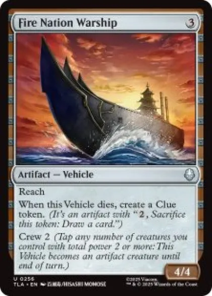 Fire Nation Warship (foil) - Avatar: The Last Airbender