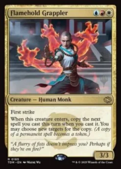 Flamehold Grappler (foil) - Tarkir: Dragonstorm Planeswalker Stamped